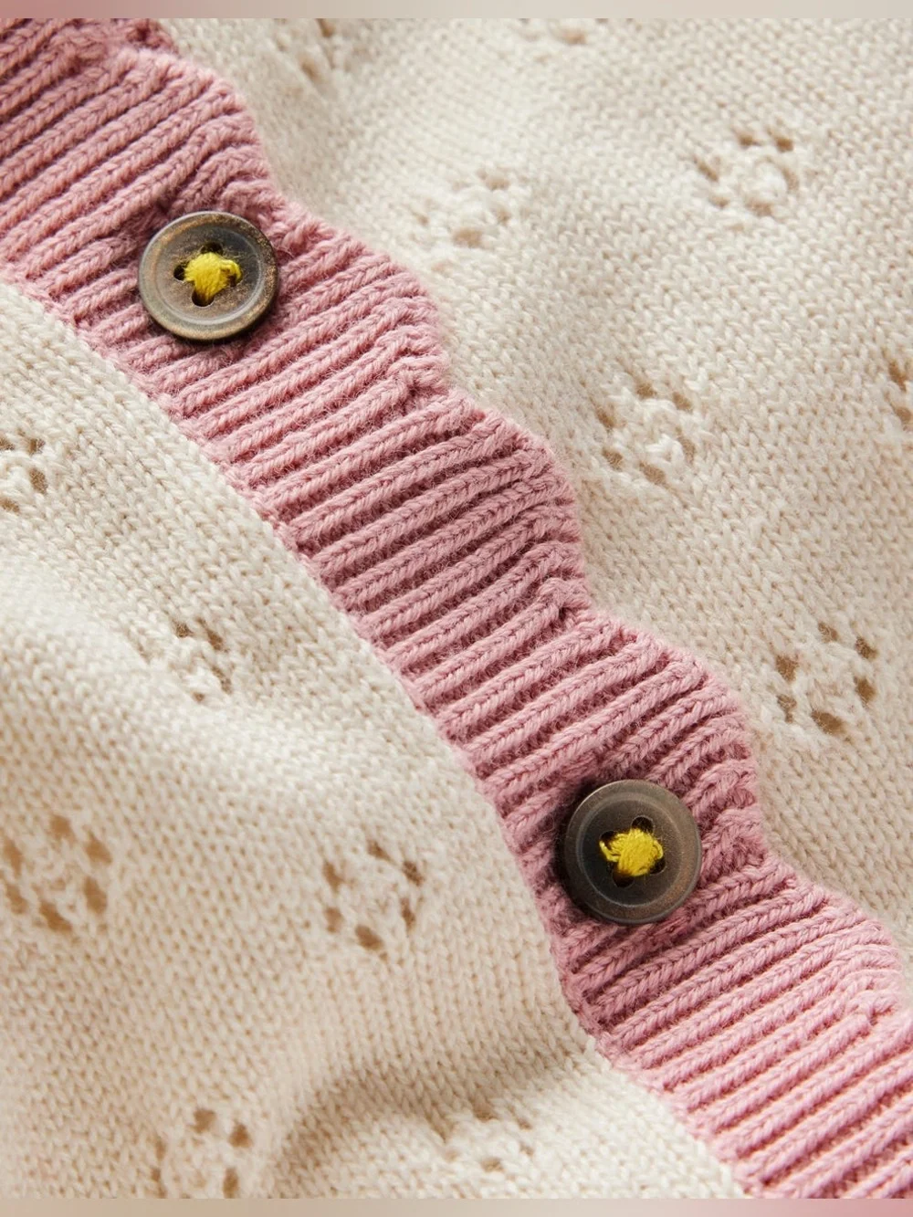 Mini Boden Girls Everyday Scalloped Cardigan- Size 11-12